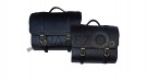 For Royal Enfield Classic 650 Genuine Leather Pannier Saddle Bags and Mounting - SPAREZO